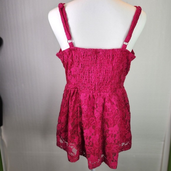 Torrid Red Lace Corset Top Size 1 Coquette Femme Valentine Glam Sexy - Picture 6 of 7